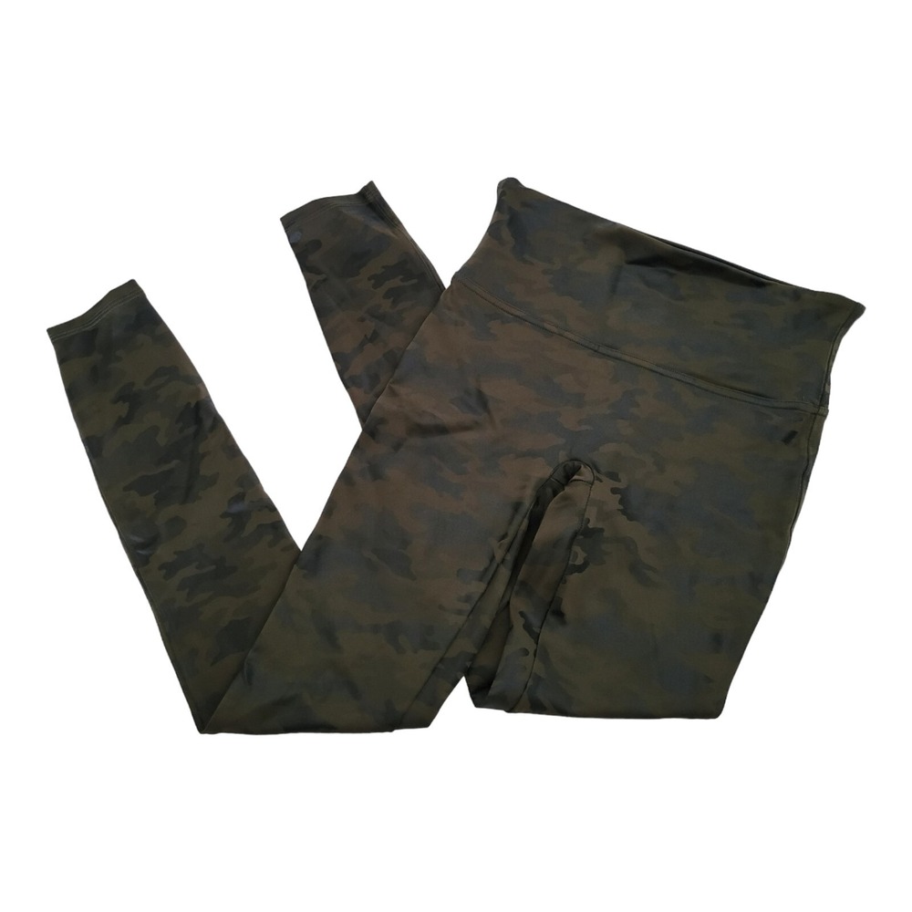 Spanx Legging Women Medium Camo High Waist Seamless Shaping Tummy Control FL3515